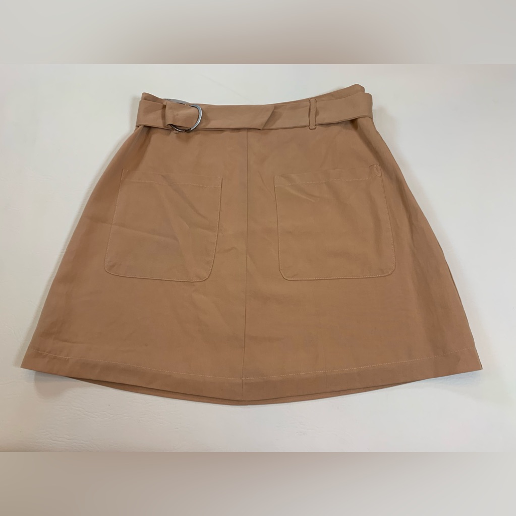 Revolve Lovers + Friends The Brighton Belted Mini Skirt Size Small Khaki (Bin L)